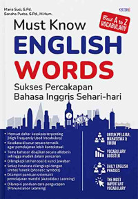 Must Know English Words: Sukses Percakapan Bahasa Inggris Sehari-hari