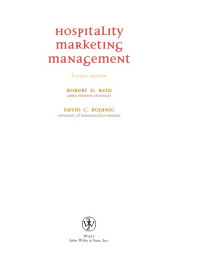 Hospitality marketing management