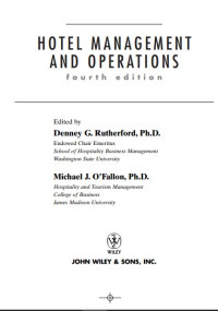 HOTEL MANAGEMENT 
AND OPERATIONS